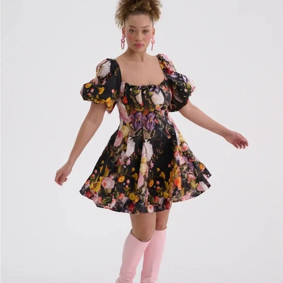 Selkie fetes des fleurs mini day dress - Picture 1 of 6